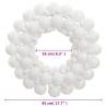 Christmas Wreath White 45 cm - Festive Holiday Decor