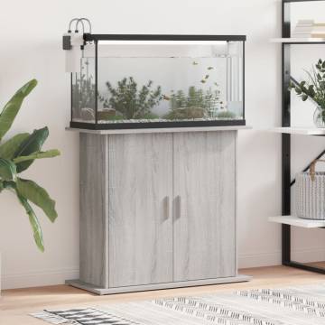 Aquarium Stand Grey Sonoma 81x36x73 cm | Hipomarket UK