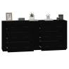 Classic Black Sideboards - 2 pcs Engineered Wood | HipoMarket