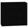 Classic Black Sideboards - 2 pcs Engineered Wood | HipoMarket