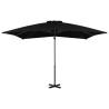 Cantilever Umbrella with Aluminium Pole - 250x250 cm Black