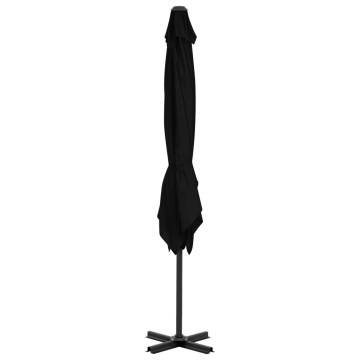 Cantilever Umbrella with Aluminium Pole - 250x250 cm Black