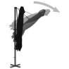 Cantilever Umbrella with Aluminium Pole - 250x250 cm Black