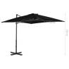 Cantilever Umbrella with Aluminium Pole - 250x250 cm Black