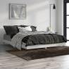 Bed Frame Grey Sonoma 135x190 cm Double Engineered Wood Colour grey sonoma Size 135 x 190 cm 