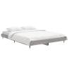 Bed Frame Grey Sonoma 135x190 cm Double - Durable & Stylish