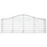 Arched Gabion Baskets - 8 pcs Galvanised Iron | Hipo Market