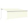 Manual Retractable Awning 4x3m Cream - Stylish Outdoor Shade