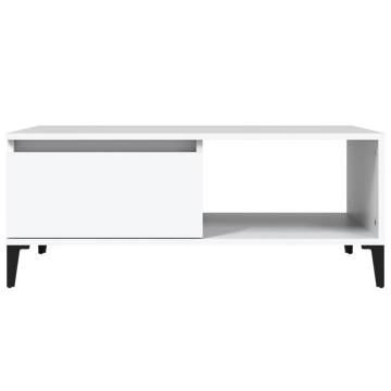 Stylish White Coffee Table 90x50 cm | Hipomarket UK