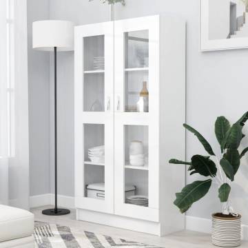 Vitrine Cabinet White 82.5x30.5x150 cm - Stylish Storage Solution