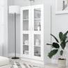 Vitrine Cabinet White 82.5x30.5x150 cm Engineered Wood Colour white Quantity in Package 1 Height 150 cm 