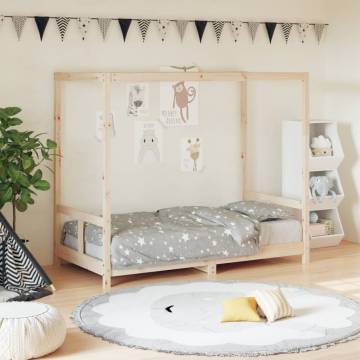 Kids Bed Frame 80x160 cm Solid Pine | Stylish & Functional