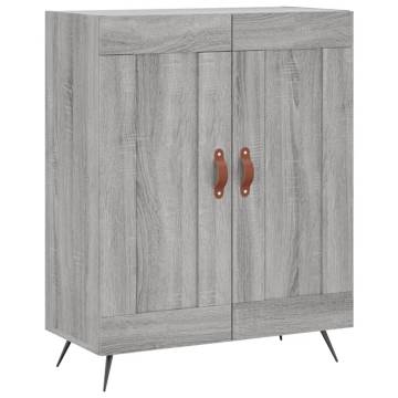 Stylish Highboard Grey Sonoma - 69.5x34x180 cm Engineered Wood