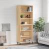 Highboard Sonoma Oak 69.5x32.5x180 cm Engineered Wood Colour sonoma oak Quantity in Package 1 Model 3 shelves 