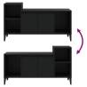 Elegant Black TV Cabinet - 100x35x55 cm | HipoMarket