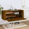 Wall Shoe Cabinet Smoked Oak - Stylish Storage Solution