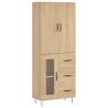 Stylish Highboard Sonoma Oak - 69.5x34x180 cm | HipoMarket