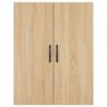 Stylish Highboard Sonoma Oak - 69.5x34x180 cm | HipoMarket