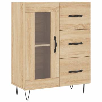 Stylish Highboard Sonoma Oak - 69.5x34x180 cm | HipoMarket