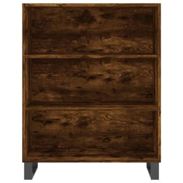 Stylish Highboard in Smoked Oak | Durable Engineered Wood