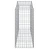 Arched Gabion Baskets 12 pcs - Galvanised Iron Garden Barriers