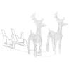 Reindeers & Sleigh Christmas Decoration - 320 LEDs Acrylic