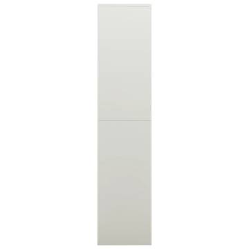 Locker Cabinet Light Grey 90x40x180 cm Steel - Stylish Storage