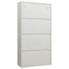 Locker Cabinet Light Grey 90x40x180 cm Steel - Stylish Storage