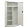 Locker Cabinet Light Grey 90x40x180 cm Steel - Stylish Storage