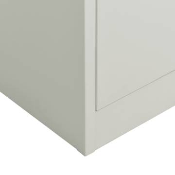 Locker Cabinet Light Grey 90x40x180 cm Steel - Stylish Storage