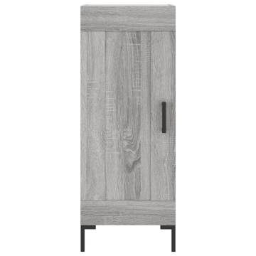 Stylish Highboard Grey Sonoma - 34.5x34x180 cm