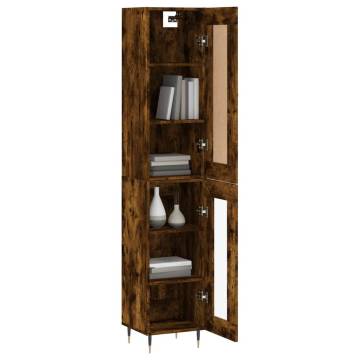 Highboard Smoked Oak 34.5x34x180 cm - Stylish Storage Solution