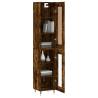 Highboard Smoked Oak 34.5x34x180 cm - Stylish Storage Solution