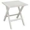 Sun Lounger with Table - Solid Acacia Wood - White Finish