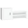 Shoe Cabinet White 130x35x54 cm | Elegant Engineered Wood