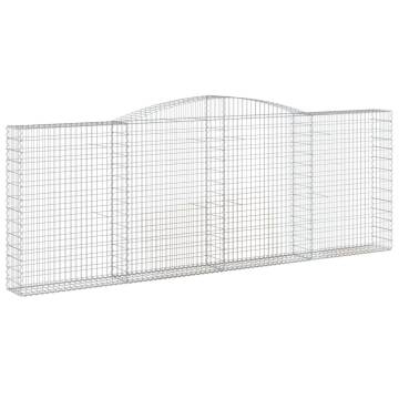 Arched Gabion Baskets 2 pcs - Durable Garden Barriers