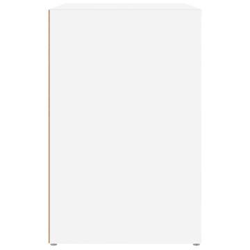 Shoe Cabinet White 130x35x54 cm | Elegant Engineered Wood