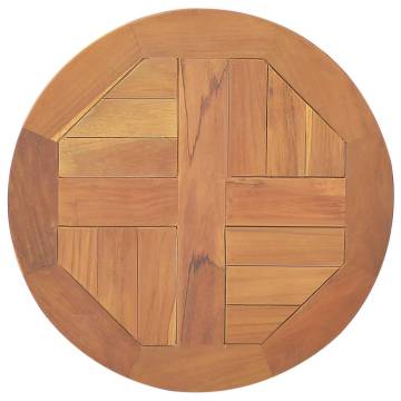 Table Top Solid Teak Wood Round | 40 cm Diameter