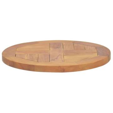 Table Top Solid Teak Wood Round | 40 cm Diameter