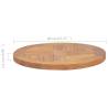 Table Top Solid Teak Wood Round | 40 cm Diameter