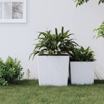 Stylish Rattan Look Planter with Removable Inner - 37L & 64L
