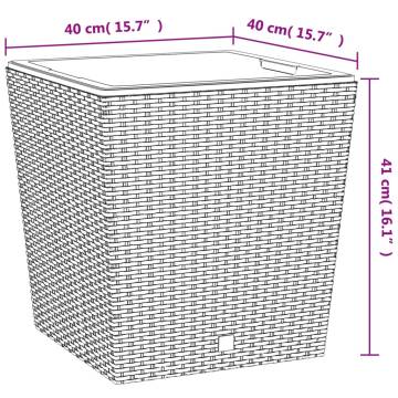 Stylish Rattan Look Planter with Removable Inner - 37L & 64L