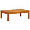 Elegant Solid Acacia Wood Garden Table - 85x57x29 cm