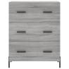 Highboard Grey Sonoma 69.5x34x180 cm - Stylish Storage Solution