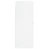 Stylish High Gloss White Wall Mounted Cabinets - 2 Pcs