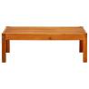 Elegant Solid Acacia Wood Garden Table - 85x57x29 cm