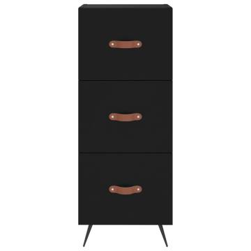 Stylish Highboard Black 34.5x34x180 cm | Hipomarket UK