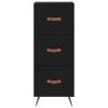 Stylish Highboard Black 34.5x34x180 cm | Hipomarket UK