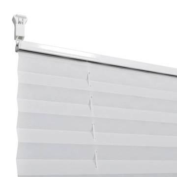 Plisse Blind 100x150cm - White Pleated Blind for Every Room