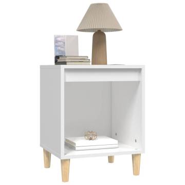 Elegant White Bedside Cabinets - 2 pcs 40x35x50 cm | HipoMarket